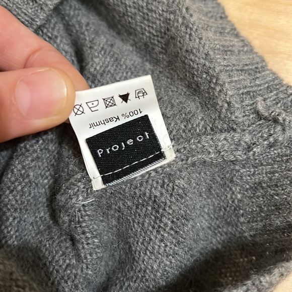 Grey Cashmere Beanie main image 5